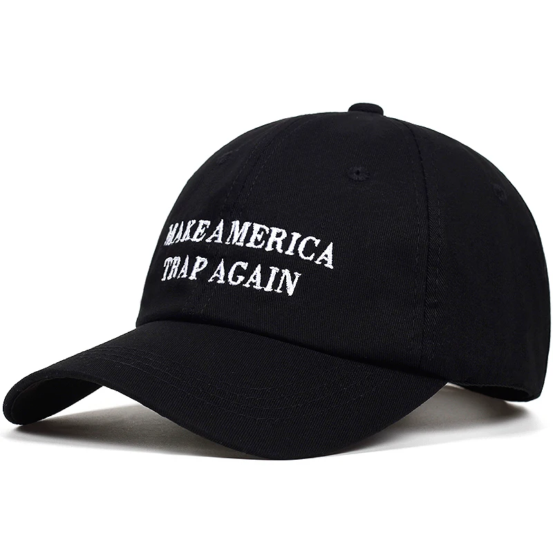 جودة عالية إلكتروني جعل أمريكا فخ مرة أخرى Snapback كاب قيعة بيسبول صغيرة للرجال النساء الورك هوب أبي قبعة العظام جاروس