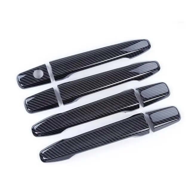2019 New Exterior Door Handles ABS Carbon Fiber Door Handle Cover For