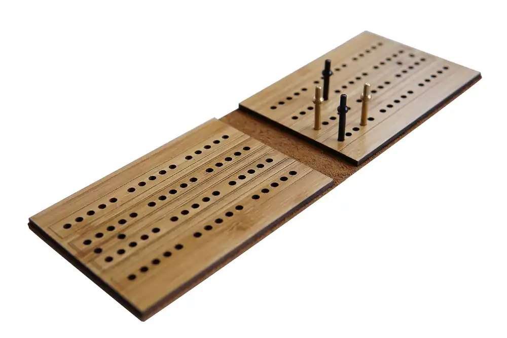 Travel Cribbage Boards Leather Pocket Sized Tiny Card Game Board