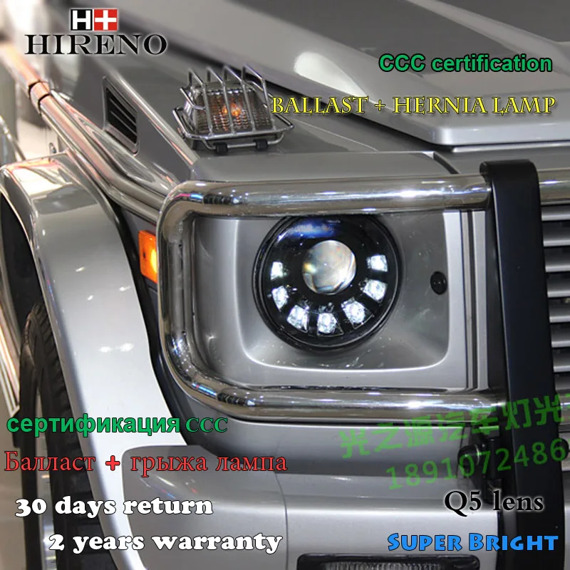 Фары Hireno для 1998-06 Мерседес-Benz W463 G500 с g55 от модели g63 G65 сборки фары СИД DRL Ангел линзы двойной Луч HID ксеноновая 2шт Фары Hireno для 1998-06 Мерседес-Benz W463 G500 с g55 от модели g63 G65 сборки фары СИД DRL Ангел линзы двойной Луч HID ксеноновая 2шт