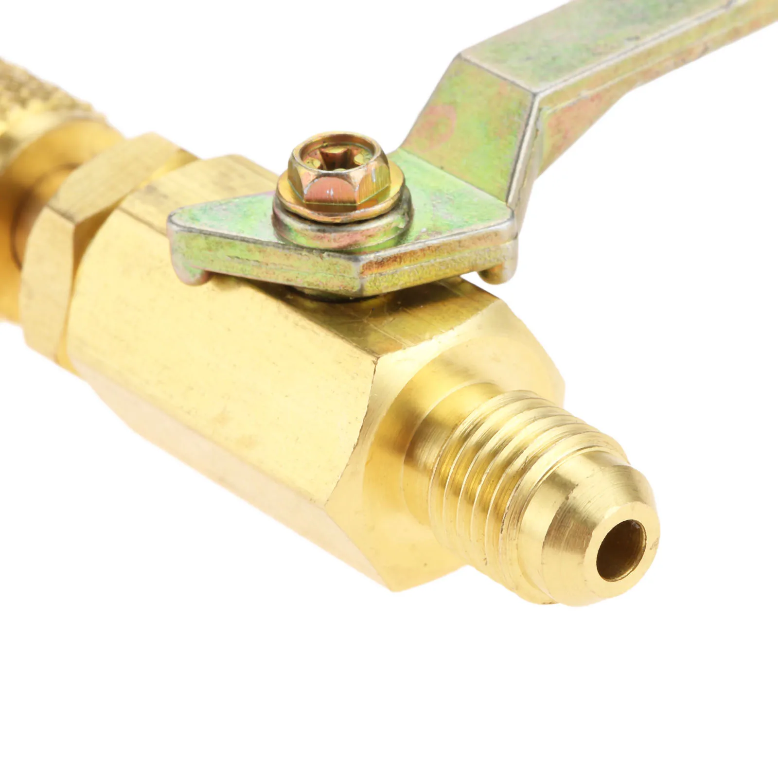 1 шт. прямые шаровые краны 1/4 &quotSAE Поворотный адаптер R410a R134a зарядные шланги