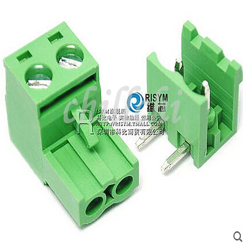 

100pair/lots KF2EDGK 2P terminal lead pitch 5.08MM plug type 300V/15A