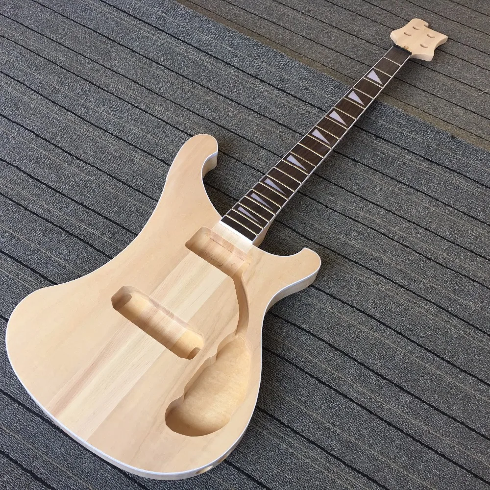 

unfinished 4003 bass guitar ;body and neck only;thru maple neck;basswood body;