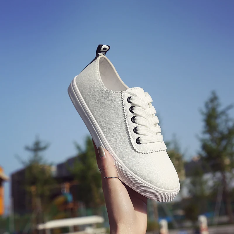HEFLASHOR/женские кроссовки; повседневная женская обувь; модная Вулканизированная женская обувь; Белая обувь на плоской подошве; пляжная обувь; Размеры 35-40