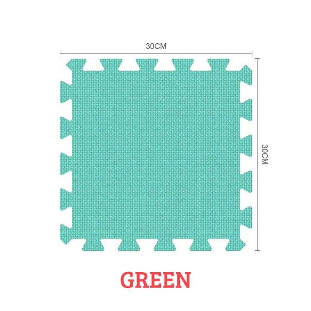 18 шт. Домашний напольный коврик для ванной ковер из пенопласта Tapete тренировочные коврики для тренажерного зала гаража водонепроницаемый коврик для детей игровой коврик для ползания - Цвет: green