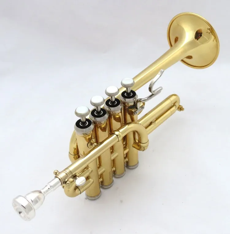 Professional BACH Bb Trumpet High Quality Brass Gold Plated B Flat