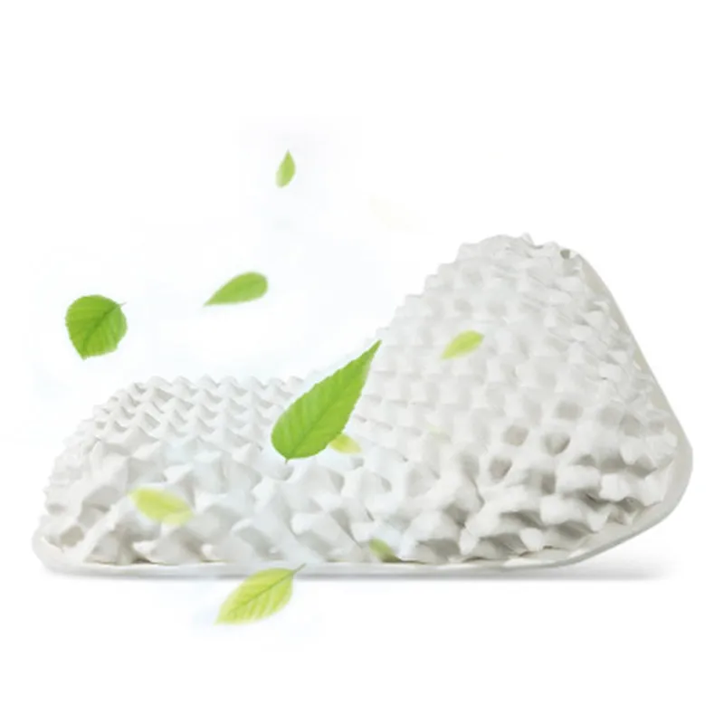 ZX-M001 Thailand Original Natural Latex Cervical Protection Pillow Therapy Wave Bed Bedding Natural Latex Memory Oreiller