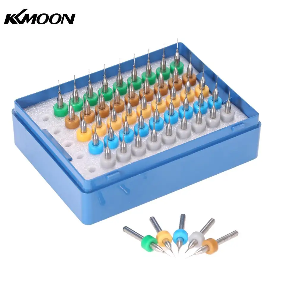 

50pcs drill bits tools Tungsten Carbide Micro Drill Bits Set Engraving Tools for PCB Circuit Board 0.25+0.3+0.35+0.4+0.45mm