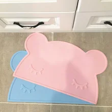 Противоскользящий силиконовый коврик под миску для собаки, щенка, миска для кошки, коврик для тарелок, нескользящий кормушка подстилка для посуды Estera