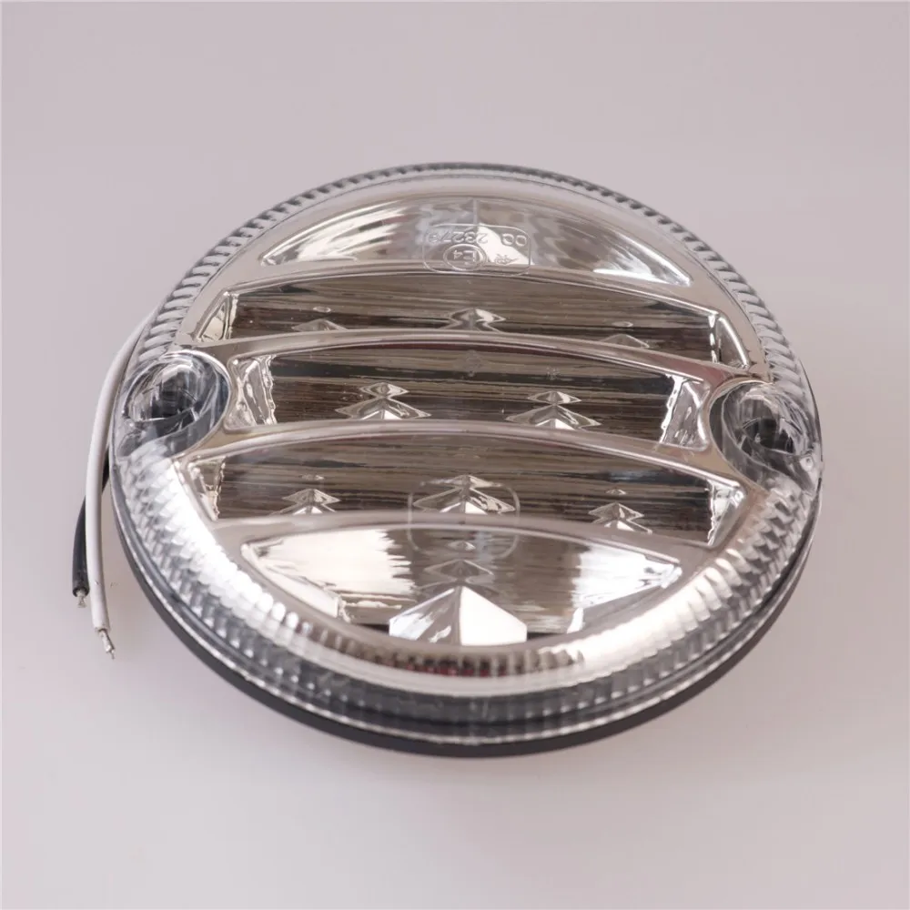 Lâmpada de Reboque Caminhão Redondo Led Luzes Traseiras Automóveis Reverso Traseiro Lâmpada Luz Invertendo Lâmpadas Universal 12v - 24v 95mm 6 12v 24v 95mm caminhão redondo led luzes