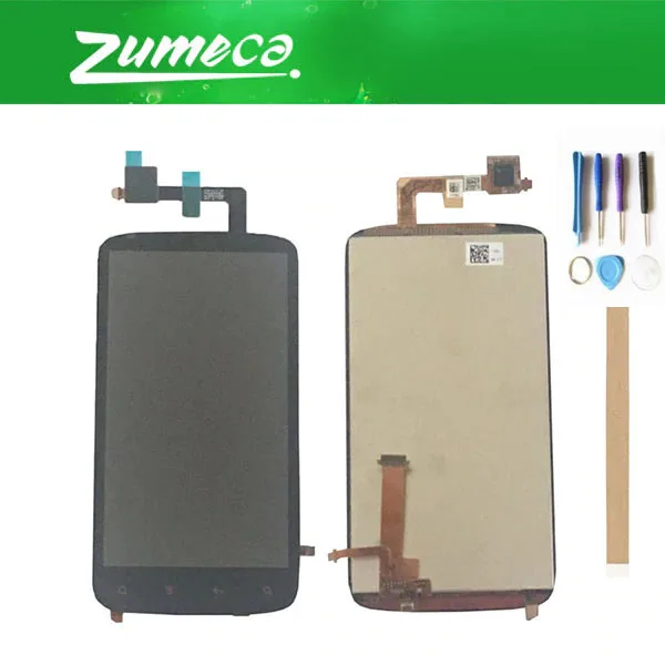 

High Quality For HTC Sensation XE G18 Z715E LCD Display +Touch Screen Digitizer Assembly Replacement Part Black Color+Tape&Tool