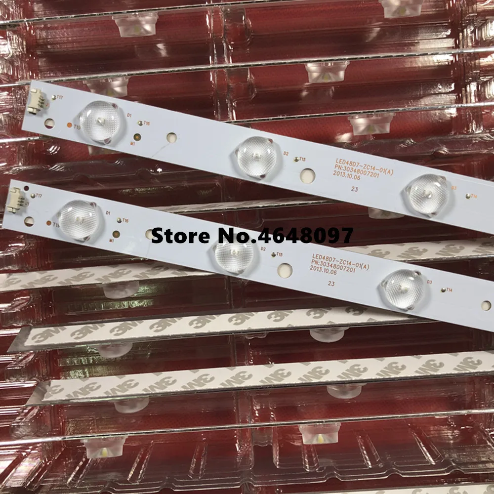 10Pieces/lot FOR Ha ier LE48F3000W/LED48U3300 LCD backlight LED48D8/LED48D7-ZC14-01 100%NEW | Лампы и освещение