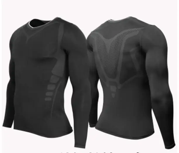 Для мужчин сжатия ММА Rashguard Фитнес одежда с длинным рукавом Рубашки для мальчиков База Слои кожу жесткой Тяжёлая атлетика футболки - Цвет: Picture show