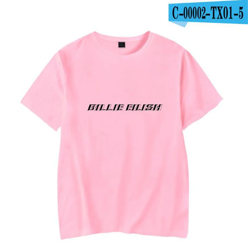 Уличная футболка в стиле хип-хоп Billie Eilish Harajuku, Повседневная футболка с круглым вырезом и короткими рукавами для мужчин и женщин, крутая футболка с графическим рисунком в стиле хипстер - Цвет: 016