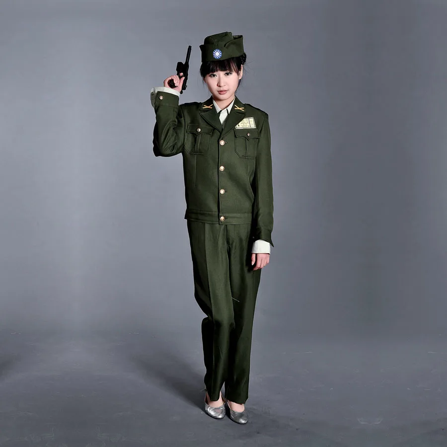 Новинка года древней китайской Костюмы костюмы мужской Военная Униформа Женская одежда для сцены Военная униформа - Цвет: skin color female