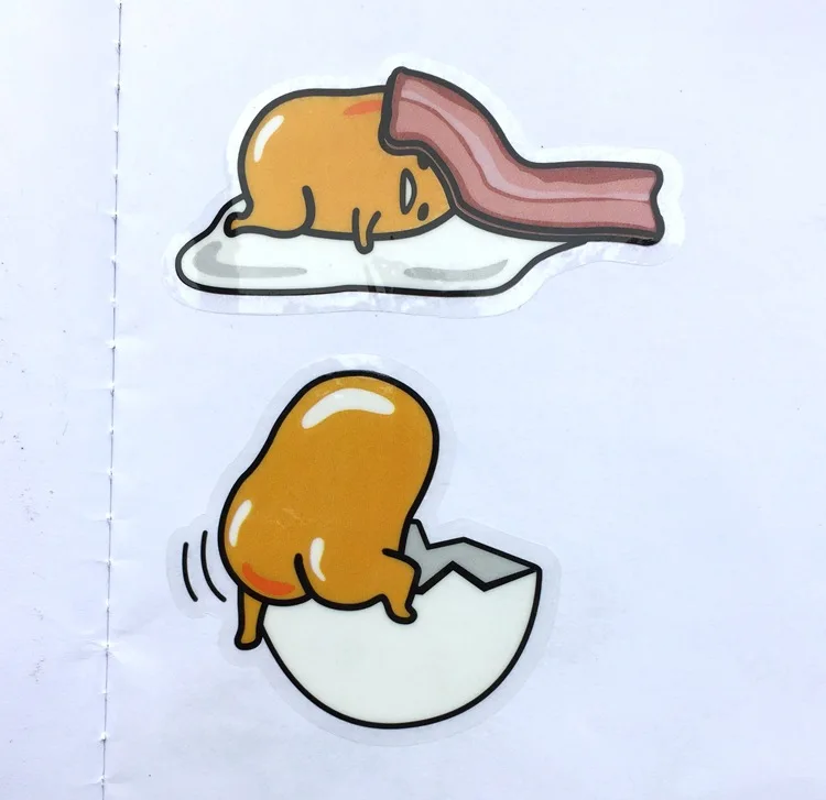 500 15*30 см ПВХ Gudetama стикер японский мультфильм татуировки звезды для путешествий модель наклейка на Окно чемодан