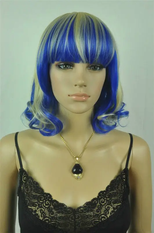 LL NEW COS Free Shipping >>>SEXY New light yellow and blue mix cosplay