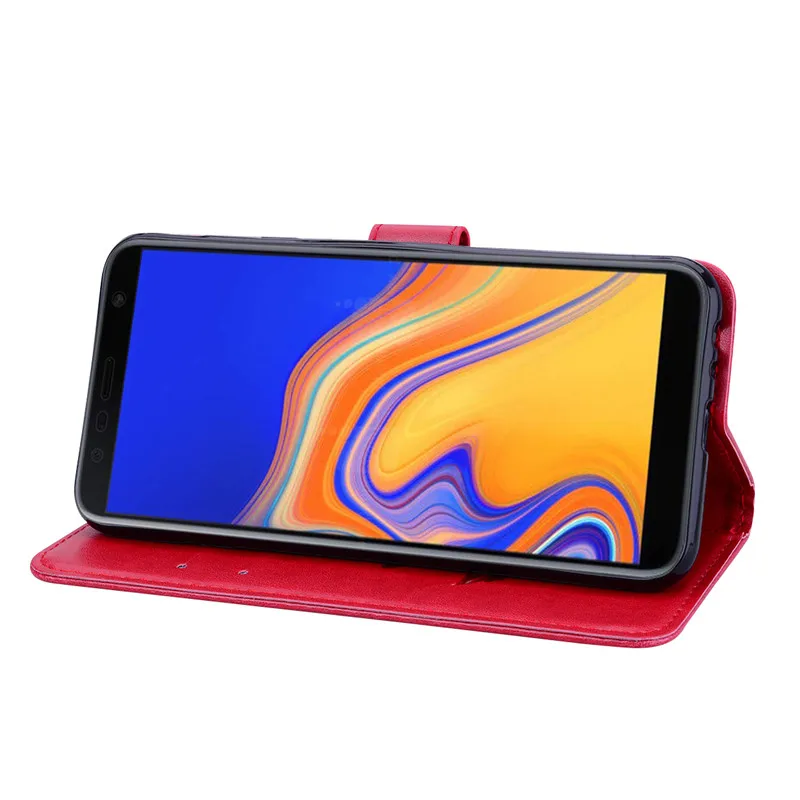 Чехол для телефона Samsung Galaxy J4 Plus 2018 чехол J415 SM J415F J4Plus J 4 кожаный бумажник с