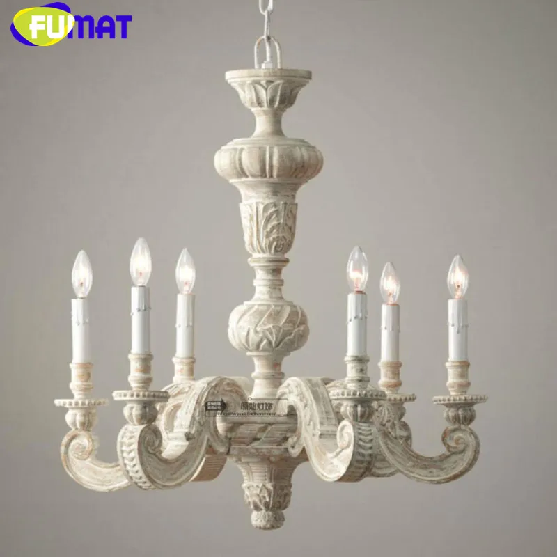 

Vintage Solid Wood Pendant Light European Minimalist Country Retro Pendant Lamp Dinning Living Room Wood Hanging Lamp 6 Lights
