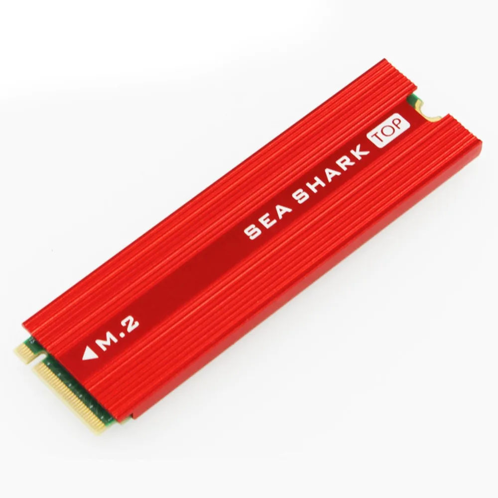 

JEYI Aluminum SeaShark Heat sink NVME NGFF M.2 U.2 Heat Dissipation Heatsink Sheet Thermal Conductivity Silicon Wafer Cooler