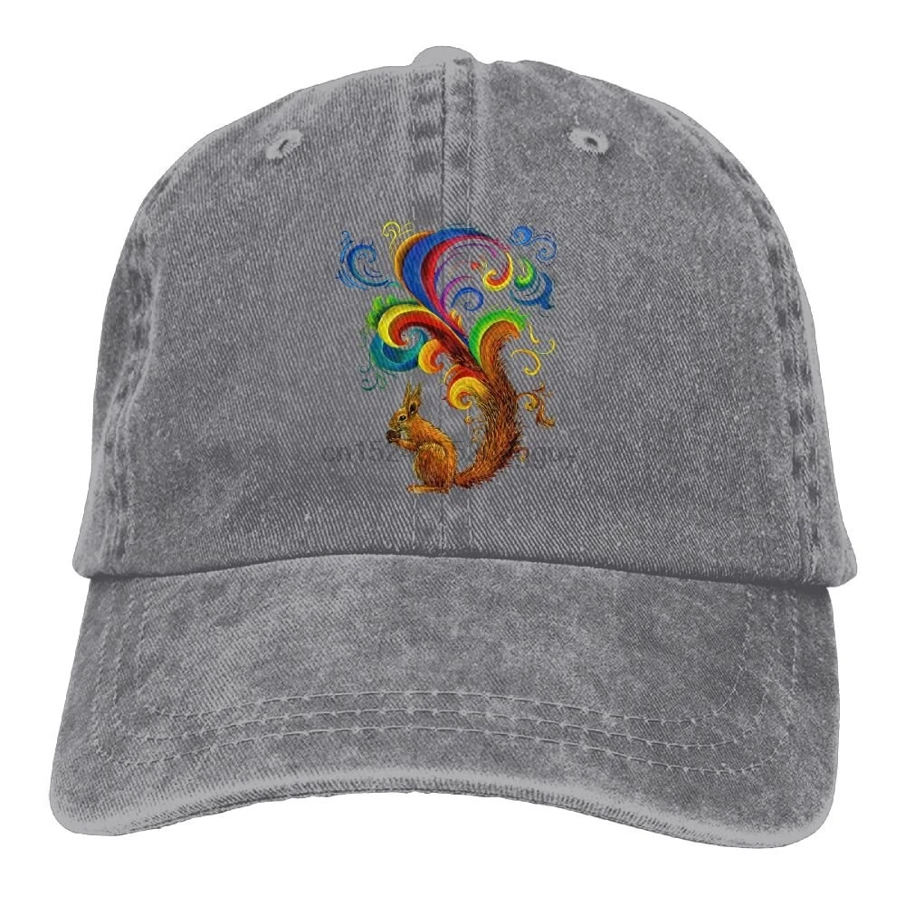 

Psychedelic Squirrel Snapback Cotton Cap