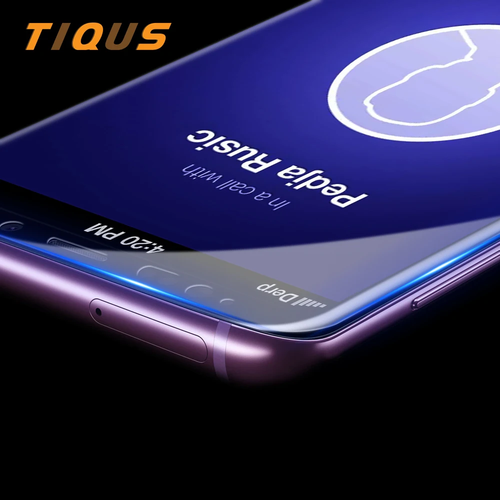 TIQUS защитный чехол для samsung Galaxy S8 S9 Plus Note 8 HD пленка полное покрытие стекло закругленные края закаленное стекло