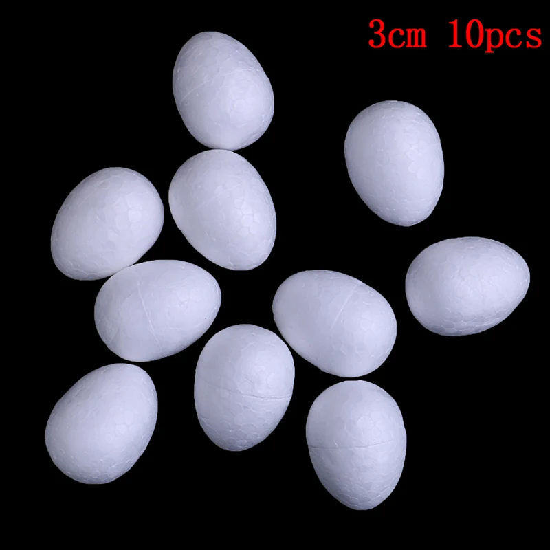 1 шт. моделирование пенополистирола пенопласт медведь яйцо белые шары для поделок для DIY Рождественская вечеринка украшения поставки подарки - Цвет: 3CM