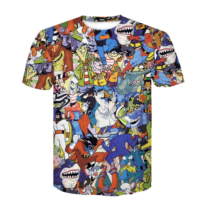 

Brand Cosmos Women Men 3d Top Original Pokemon Bit Collage T-Shirt Video Game And Anime 3d Print T Shirt Characters Cartoon Tee