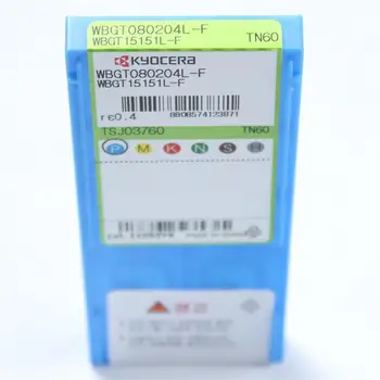 

WBGT080204L-F TN60 R0.4 100% Genuine High Quality Lathe Tools Cermet Turning Tools 10PCS Kyocera CNC Tools WBGT080204L-F
