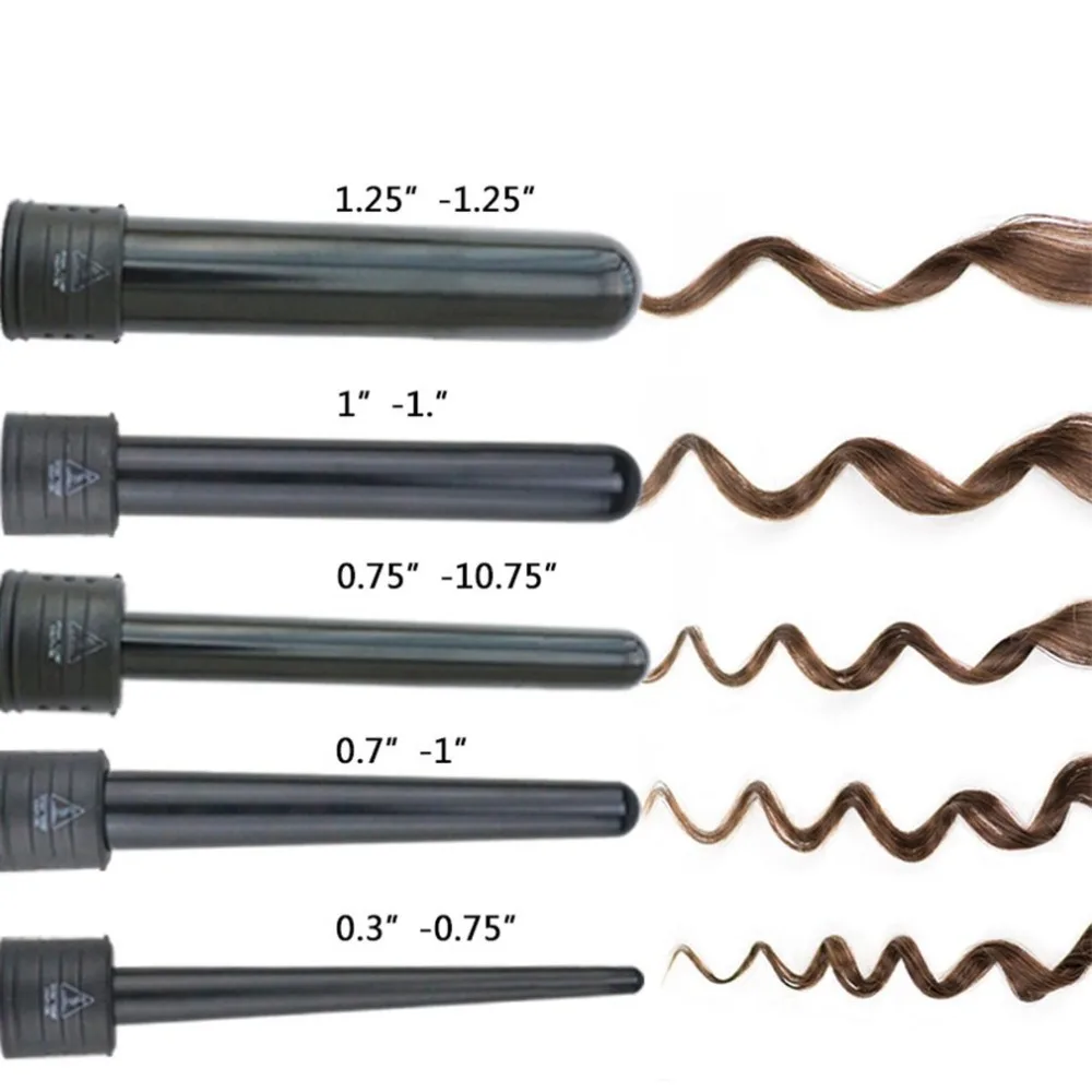 

LCD Ceramic Curling Bar Electric LCD Hair Curler Ceramic Iron Tube LED Display Curling Rod Ceramic Curly Hair Artifact