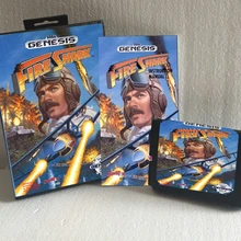 Пожарная Акула с коробкой и ручной 16bit MD игровая карта для sega Mega Drive для Genesis