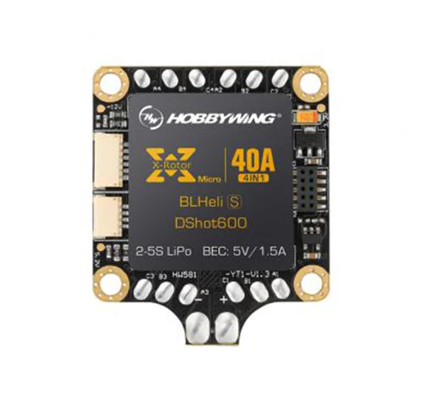 

Hobbywing XRotor Micro 40A 4in1 BLHeli-S DShot600 Electric Speed Controller / ESC for RC Multicopter