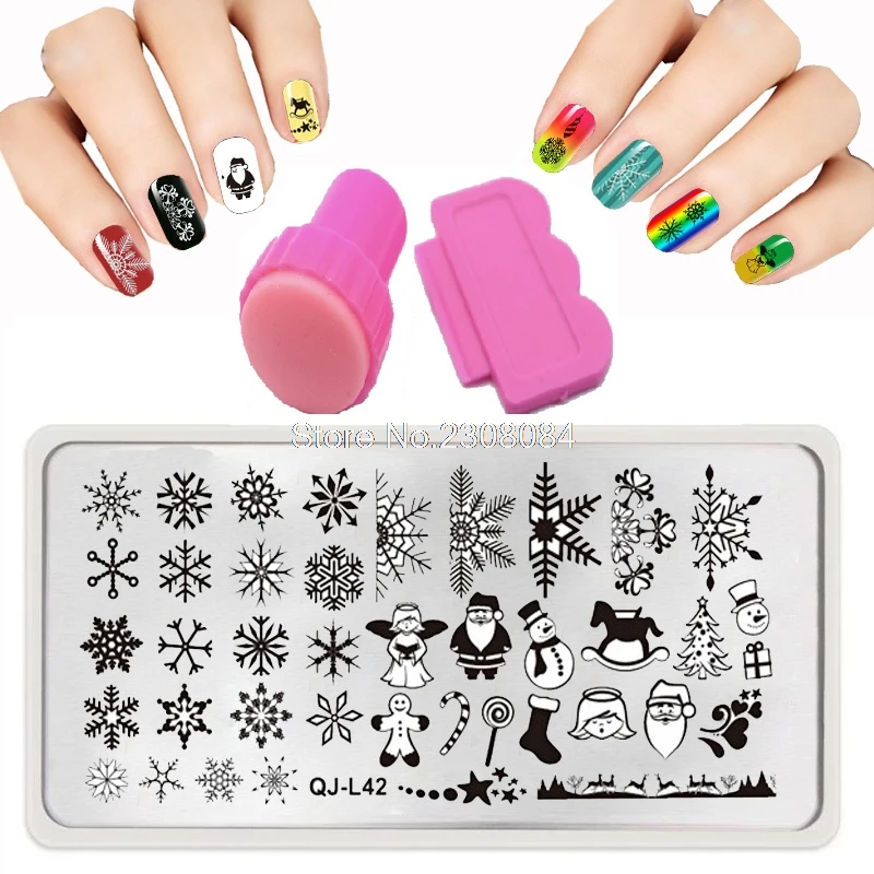 44 Стиль 12X6 см штамповки для ногтей пластины из окрашивания Хэллоуин Рождество