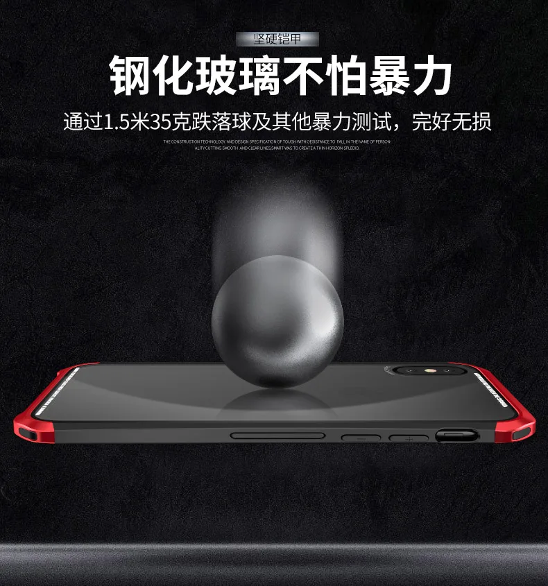 Роскошный модный чехол-бампер для iPhone X XR XS MAX, защитный чехол, прозрачная стеклянная крышка, чехол для iPhone X