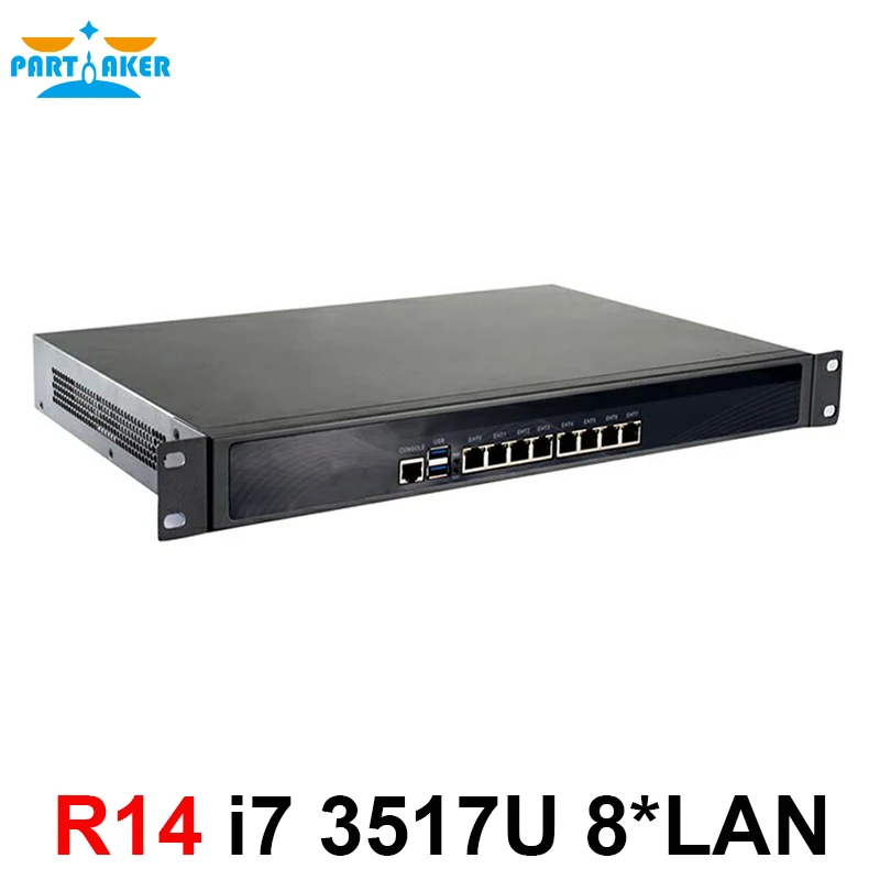

Firewall Mikrotik Pfsense VPN 1U Rackmount Network Security Appliance AES-NI Router PC Intel Core i7 3517U 8 Intel Gigabit Lan