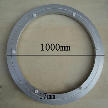

40 Inch =1000mm Glass Table Wheels Aluminum Alloy Double Swivel TV Bearing Turntable Lazy Susan Glass Revolving Plate