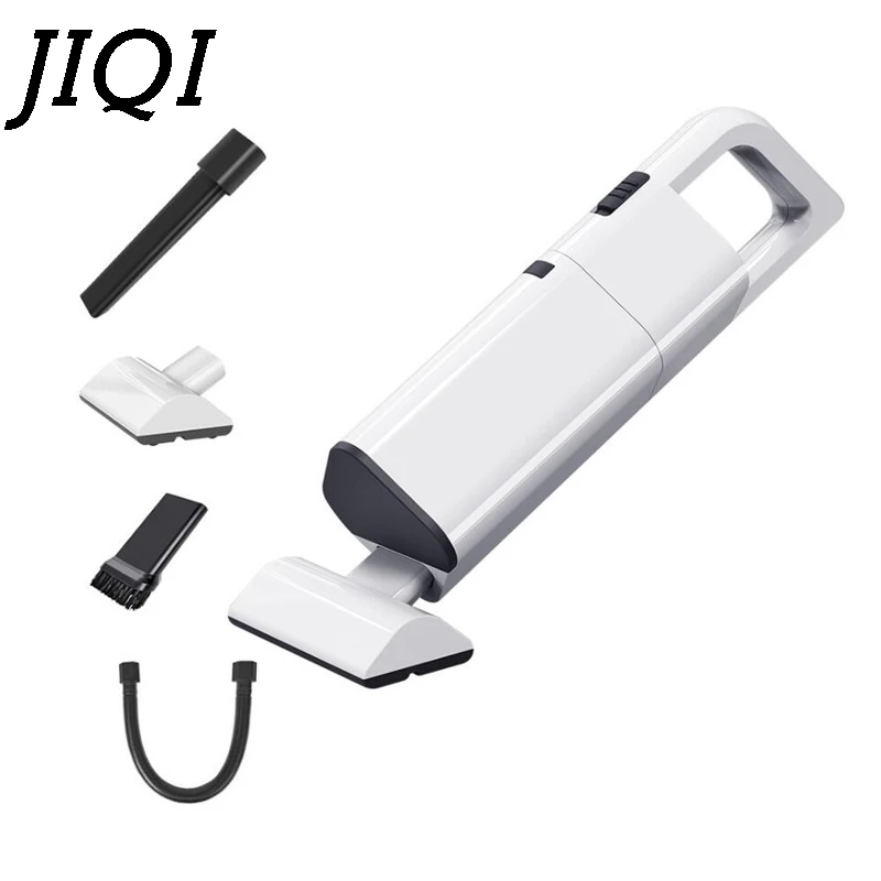 

JIQI Car Household Electric Vacuum Cleaner Sweeper Auto 12V Mini Rechargeable Wireless Wet/Dry Dust Catcher Collector Aspirator