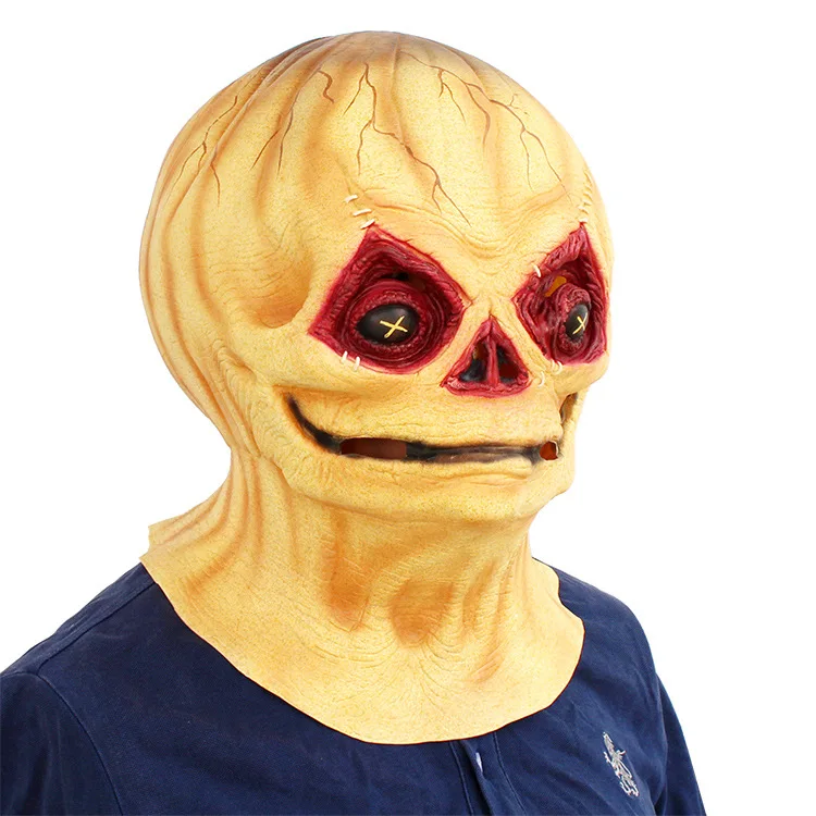 Scary Skull Full Face Latex Masks Funny UFO Alien Mask Halloween Horror Mascara Cosplay Mask For Halloween Easter Party Props
