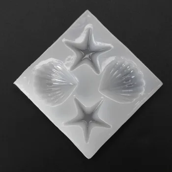 

Silicone Mold Mirror Craft DIY Jewelry Making Shell Starfish UV Resin Cake Decor