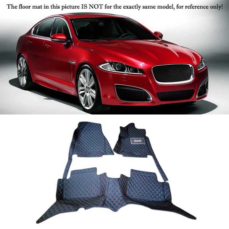 

Fit For Jaguar XF X250 2009- 2015 Accessories Interior Leather Carpets Cover Car Foot Mat Floor Pad 1set