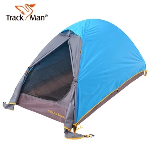 Best Offers Trackman TM1206 (210+70)*100*110cm Single Person Outdoor Camping Ultralight Waterproof Windproof Aluminum Pole Double Layer Tent