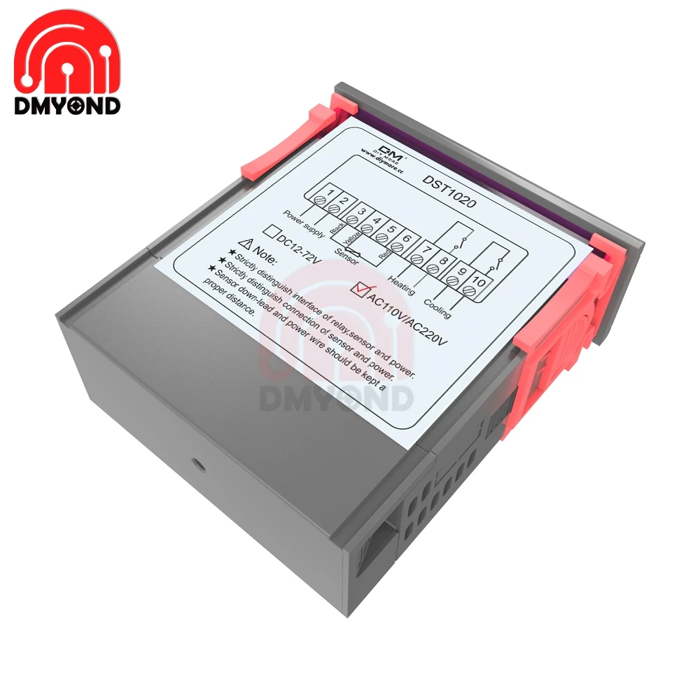 DST1020 AC 110-220V Цифровой термостат гигростат регулятор температуры влажности Регулятор термометр метр Замена STC-1000