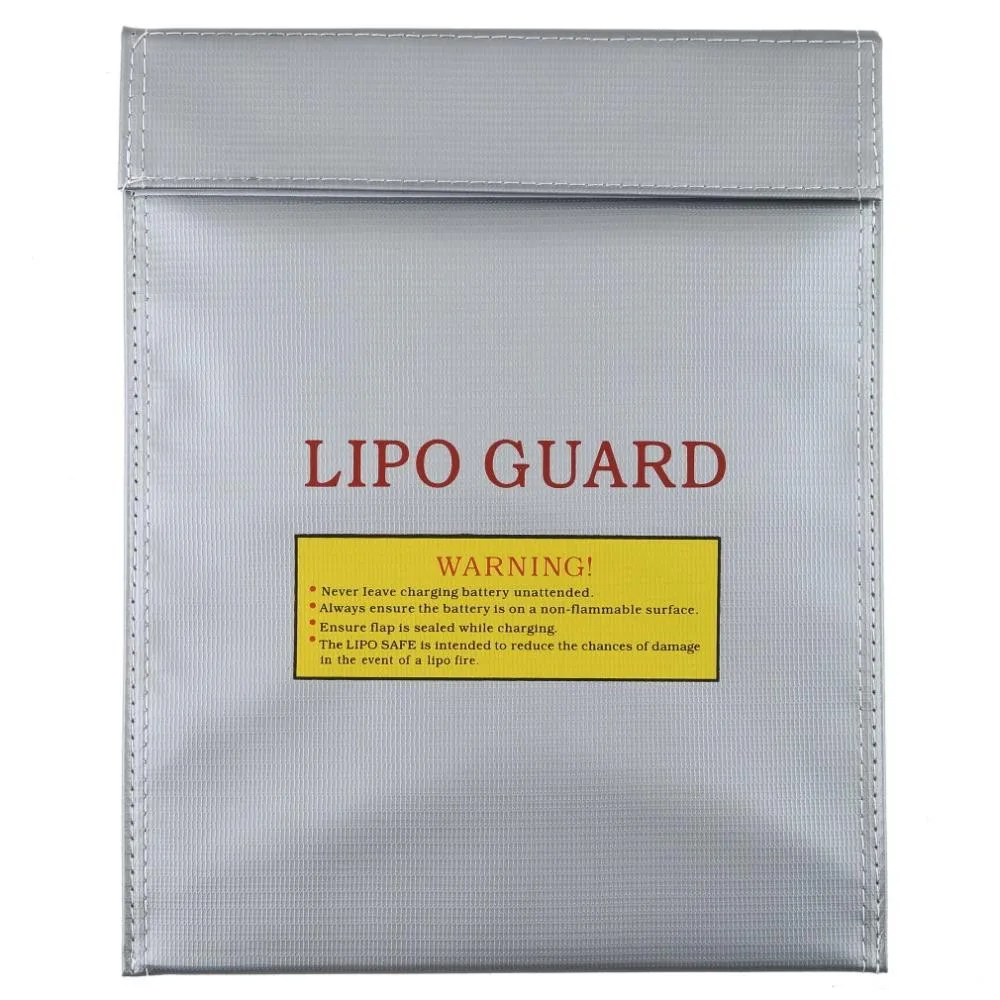 

RC LiPo Battery Safety Fireproof Bag 23*18cm Safe Guard Battery Protection Charging Sack For RC Toy Battery 3.7V 7.4V 11.1V