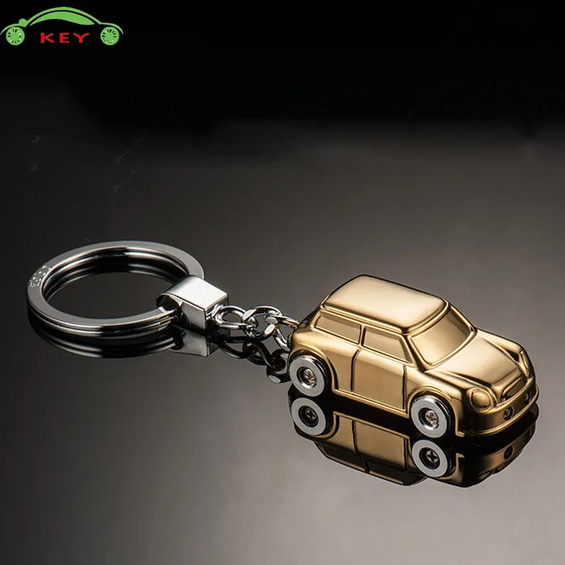 Автомобильный Стайлинг, Милая модель автомобиля, светодиодный светильник, брелок для подарков, автомобильные брелки для Honda Audi Ferrari Opel Chevrolet BMW, держатель для ключей - Название цвета: Gold no box