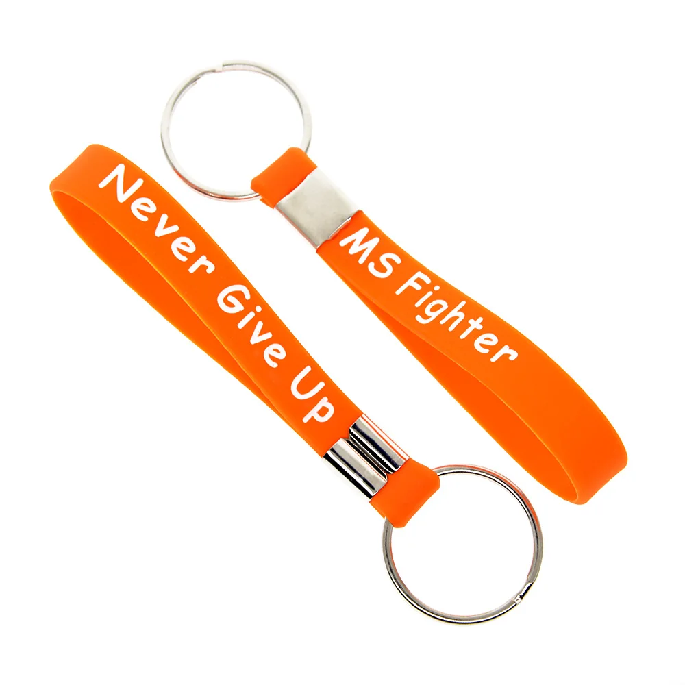 1 шт. силиконовый брелок OBH с надписью Ms Fighter Never Give Up|silicone keychain|keychain siliconehouse keychain |
