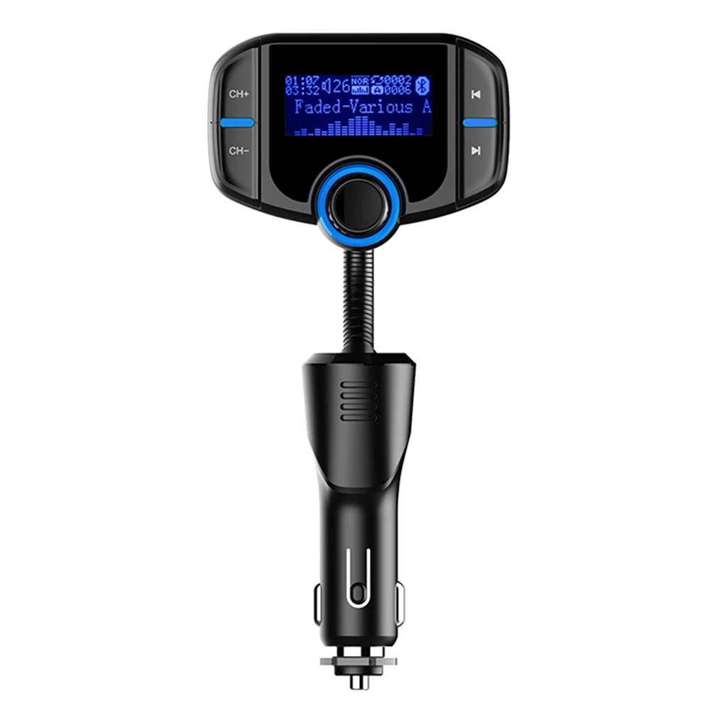 

(Upgraded Version) Bluetooth FM Transmitter, Sumind Wireless Radio Adapter Hands-Free Car Kit with 1.7 Inch Display, QC3.0