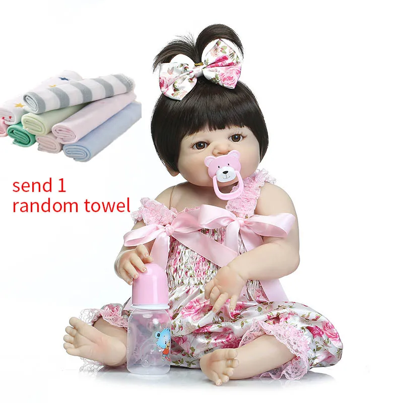 

NPK 57cm Reborn Baby Dolls Simulation Soft Doll Baby Silicone Baby Dolls Toddlers Dolls For Girls
