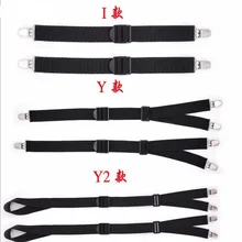 Панк Мужская Черная Рубашка Подвязки эластичные нейлоновые регулируемые подтяжки держатели для носков Crease-водоотталкивающий ремень подтяжки 3 вида конструкций