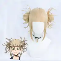 2018 Halloween Concert Cosplay Himiko Toga Cosplay Pruik Boku geen Academia Cosplay Rollenspel Mijn Hero Academia Styled Pruik