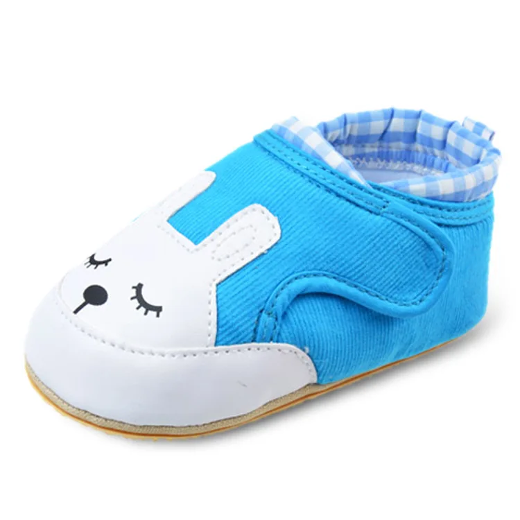 Cartoon Baby Shoes Newborn Baby Non-slip Soft Sole First Walkers Shoes Cute Rabbit Shape Magic Stick Baby Shoes